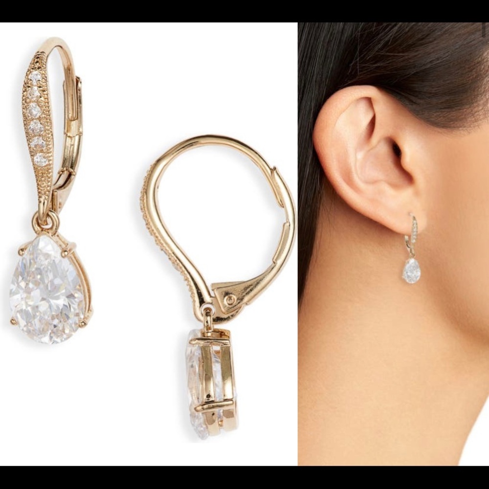 Nadri Cubic Zirconia Teardrop Earrings